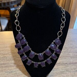 Elegant Purple Statement Necklace